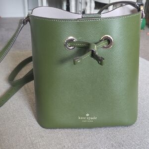 kate spade Sadie Bucket Crossbody Olive Green